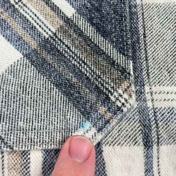 Vintage Gate Heavy Duty Outdoor Ranch Chore Flannel Shirt Mens Large USA Plaid - Picture 9 of 15